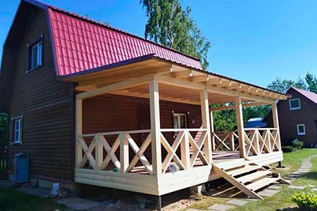 Пристройки, веранды, веранды, террасы